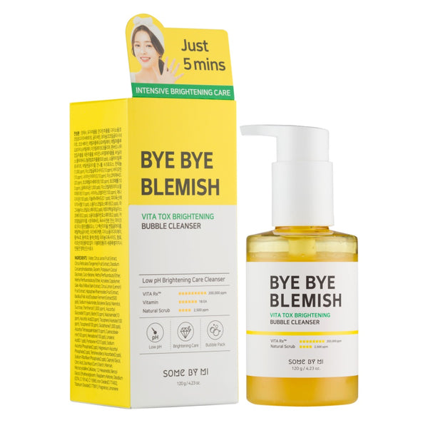 Some By Mi Bye Bye Blemish Vita Tox Brightening Bubble Cleanser 120g BD