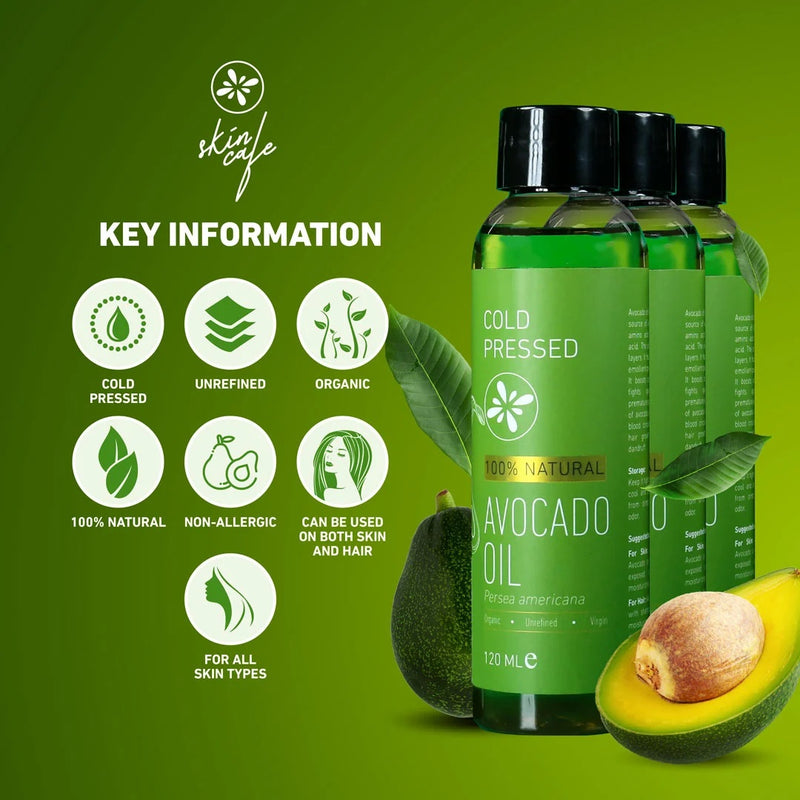 Skin Cafe Cold Pressed Avocado Oil 120ml BD