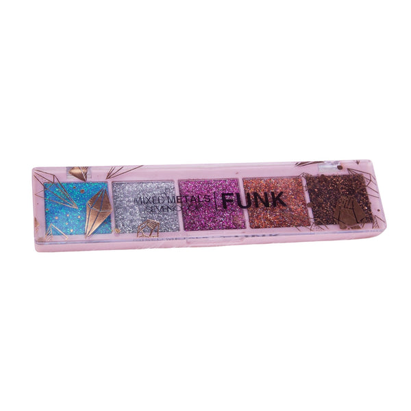 SevenCool Mixed Metals Funk Glitter Eyeshadow Palette 01 BD