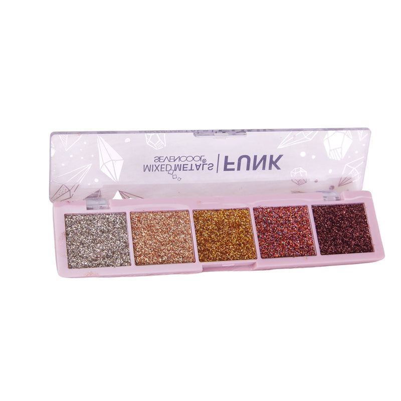 SevenCool Mixed Metals Funk Glitter Eyeshadow Palette 02 BD