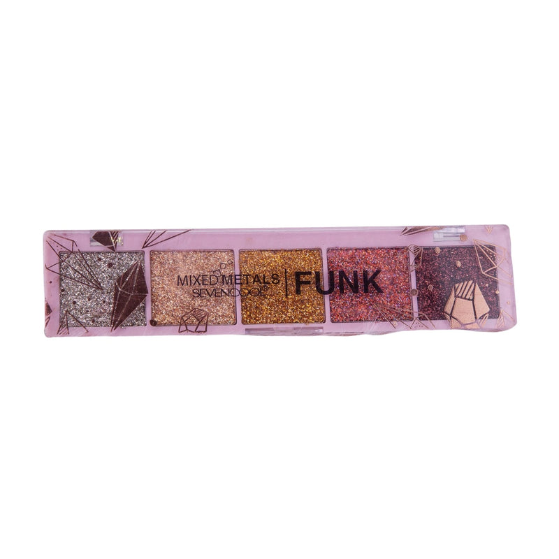 SevenCool Mixed Metals Funk Glitter Eyeshadow Palette 02 BD