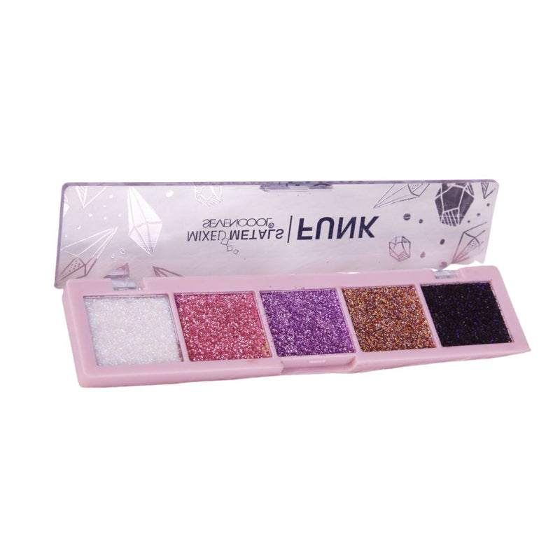 SevenCool Mixed Metals Funk Glitter Eyeshadow Palette 03 BD