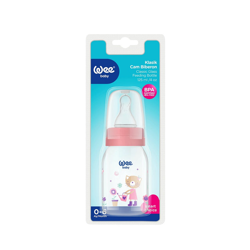 Wee Baby Classic Glass Feeding Bottle 125ml BD