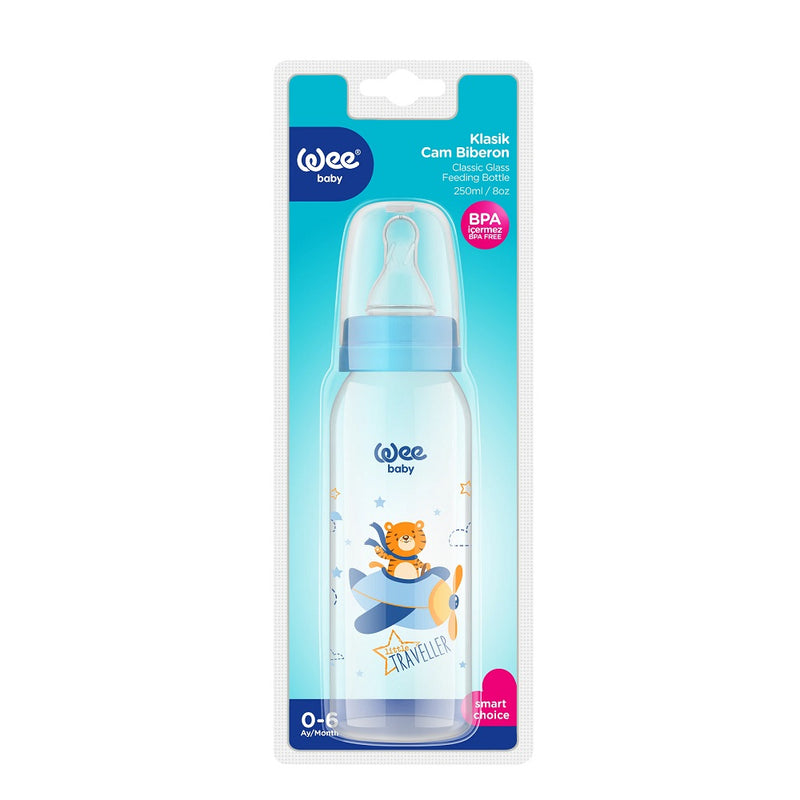 Wee Baby Classic Glass Feeding Bottle 250ml BD