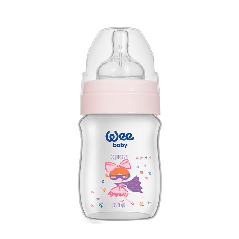 Wee Baby Classic Plus Wide Neck PP Bottle Baby Pink 150ml BD